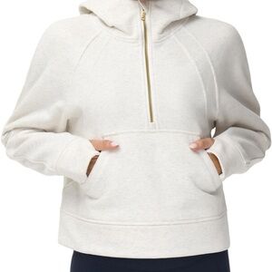 The Gym People Women's Half Zip Crop Sweatshirt